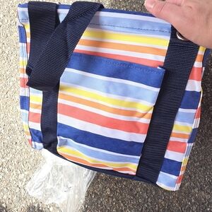 thirty- one small utility tote in vista stripe